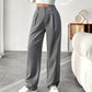 📢📢60% OFF !!!⏰Limited-time offer-Women’s Solid High Waist Wide-Leg Pants