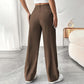 📢📢60% OFF !!!⏰Limited-time offer-Women’s Solid High Waist Wide-Leg Pants