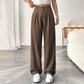 📢📢60% OFF !!!⏰Limited-time offer-Women’s Solid High Waist Wide-Leg Pants
