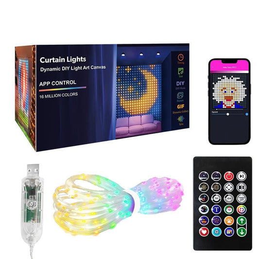 📢📢50%  OFF !! ⏰Waterproof LED Curtain String Lights