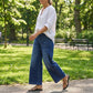 📢📢60% OFF!!⏰Women's Casual High-Rise Wide-Leg Jeans