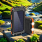 ⚡ Portable Solar Power Bank – Solar Powered Charger with Dual LED Flashlights 🔋