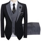 📢📢50% OFF !!!⏰Modern Contrast Color Wedding Suit