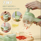 📢📢50% OFF !! ⏰🔪4 In 1 Handheld Electric Vegetable Cutter Set