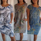 📢📢60% OFF!!⏰Women's Botanical Print Round Neck Dress