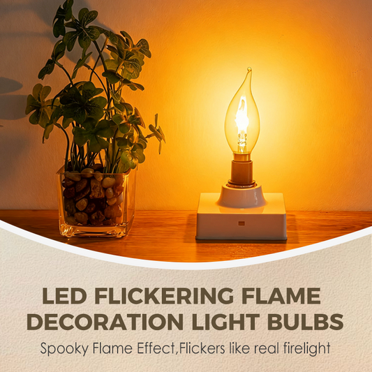 📢📢50% OFF !!!⏰LED Flickering Flame Decoration Light Bulbs