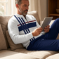 📢📢40% OFF !!!⏰Men's Graphic Print Pullover & Pants Set