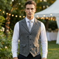 📢📢50% OFF !!!⏰Men's Classic Herringbone Tweed Suit Vest