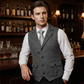 📢📢50% OFF !!!⏰Men's Classic Herringbone Tweed Suit Vest