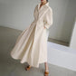 📢📢60% OFF !!!⏰Women's Plain Cotton Lapel Shirt Wrap Dress