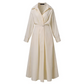 📢📢60% OFF !!!⏰Women's Plain Cotton Lapel Shirt Wrap Dress