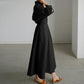 📢📢60% OFF !!!⏰Women's Plain Cotton Lapel Shirt Wrap Dress