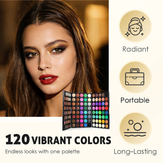 📢📢60% OFF !!!⏰120-Color Professional Eyeshadow Palette