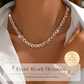 📢📢40% OFF !!!⏰Adjustable Rhinestone Leaf Link Necklace & Bracelet Set