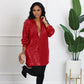📢📢50% OFF !!!⏰Women's Shiny Sequins Mid-Length Shirt
