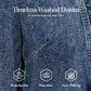🧥 40% OFF NOW! 🌸 Women's Ruffle Trim Open-Front Denim Jacket – Lightweight & Feminine – Versatile & Chic 👗