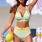 📢📢50% OFF !!!⏰ Gradient Leopard Print High-Waisted Bikini Set