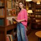 Vibrant Pink Top & Bold Leopard Print Pants Set