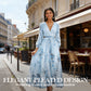 📢📢Big Sale Now On!⏰Elegant V-Neck Floral Pleated Maxi Dress