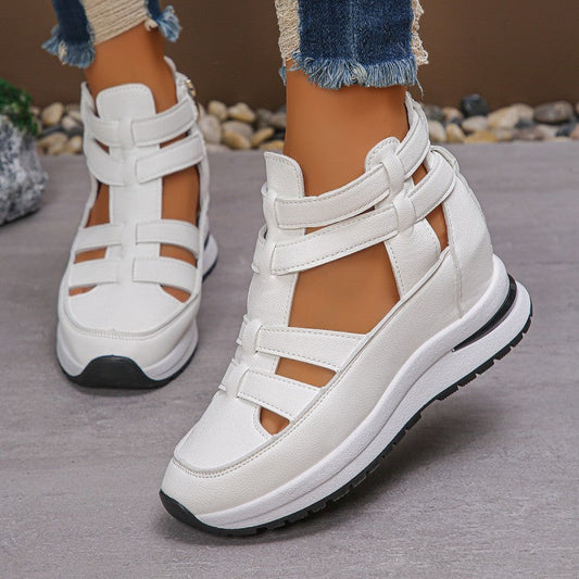 📢📢Big Sale Now On!⏰Women's Fashion Breathable Wedge Sandals with Side Zipper Closure
