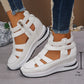 📢📢Big Sale Now On!⏰Women's Fashion Breathable Wedge Sandals with Side Zipper Closure