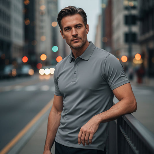 📢📢BIG SALE !!⏰Men's Quick-Dry Short-Sleeve Lapel T-Shirt