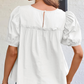 📢📢BIG SALE !!⏰Puff Sleeve Smocked Peplum Top
