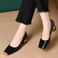 📢📢BIG SALE !!⏰Women's Snakeskin Pattern Block Heel Pumps