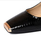 📢📢BIG SALE !!⏰Women's Snakeskin Pattern Block Heel Pumps