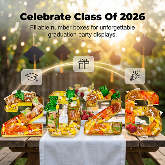 📢📢BIG SALE !!⏰Large Fillable Number Decor Box for Parties