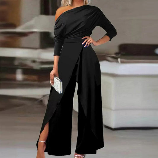 📢📢BIG SALE !!⏰Women's Elegant One-Shoulder Jumpsuit