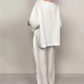 📢📢Limited Spring Edition⏰💡Designed in the USA💡 Irregular Hem Cotton Linen Set – Flowy Top & Wide-Leg Pants ✨