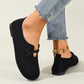 📢📢40% OFF !! ⏰Comfortable Slip-On Faux Suede Flats🥿