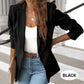 🧥 LIMITED-TIME 50% OFF! 💥 Elegant Soft Solid Color Lapel Buttons Jacket – Classic Collar, One-Button, Versatile ✨