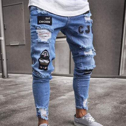 📢📢50% OFF ⏰Men's Ripped Skinny Jeans