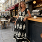 👗New arrival 49% OFF!🏖️Women's V-Neck Baroque Print Flowy Maxi Dress