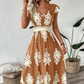 👗New arrival 49% OFF!🏖️Women's V-Neck Baroque Print Flowy Maxi Dress