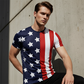 Men's American Patriotic 3D Print T-Shirt