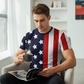 Men's American Patriotic 3D Print T-Shirt