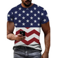 Men's American Patriotic 3D Print T-Shirt