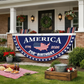 ✨ 50% OFF NOW! 🎉 250th Anniversary USA Fan Flag – Semi-Circle Design, Vibrant Print & Durable Polyester