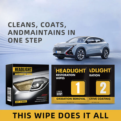 📢📢Buy 2 Get 1 Free !! ⏰2-Step Car Headlight Restoration Wipe Kit