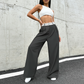 📢📢40% OFF !!!⏰Women's Wide-Leg Suit Pants with Contrast Waistband