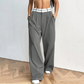 📢📢40% OFF !!!⏰Women's Wide-Leg Suit Pants with Contrast Waistband