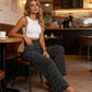 📢📢40% OFF !!!⏰⏰Women's Smocked High Waist Wide Leg Pants👖