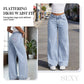 📢📢40% OFF !!!⏰Bow Embroidered High-Waist Straight-Leg Jeans