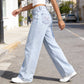 📢📢40% OFF !!!⏰Bow Embroidered High-Waist Straight-Leg Jeans