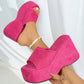 📢📢40% OFF !!!⏰Women's Open-Toe Slip-On Platform Wedge Sandals
