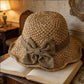 🌞Elegant Woven Straw Sun Hat with Bow