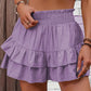 📢📢40% OFF !! ⏰Solid Color Stretch Waist Layered Short Skirt